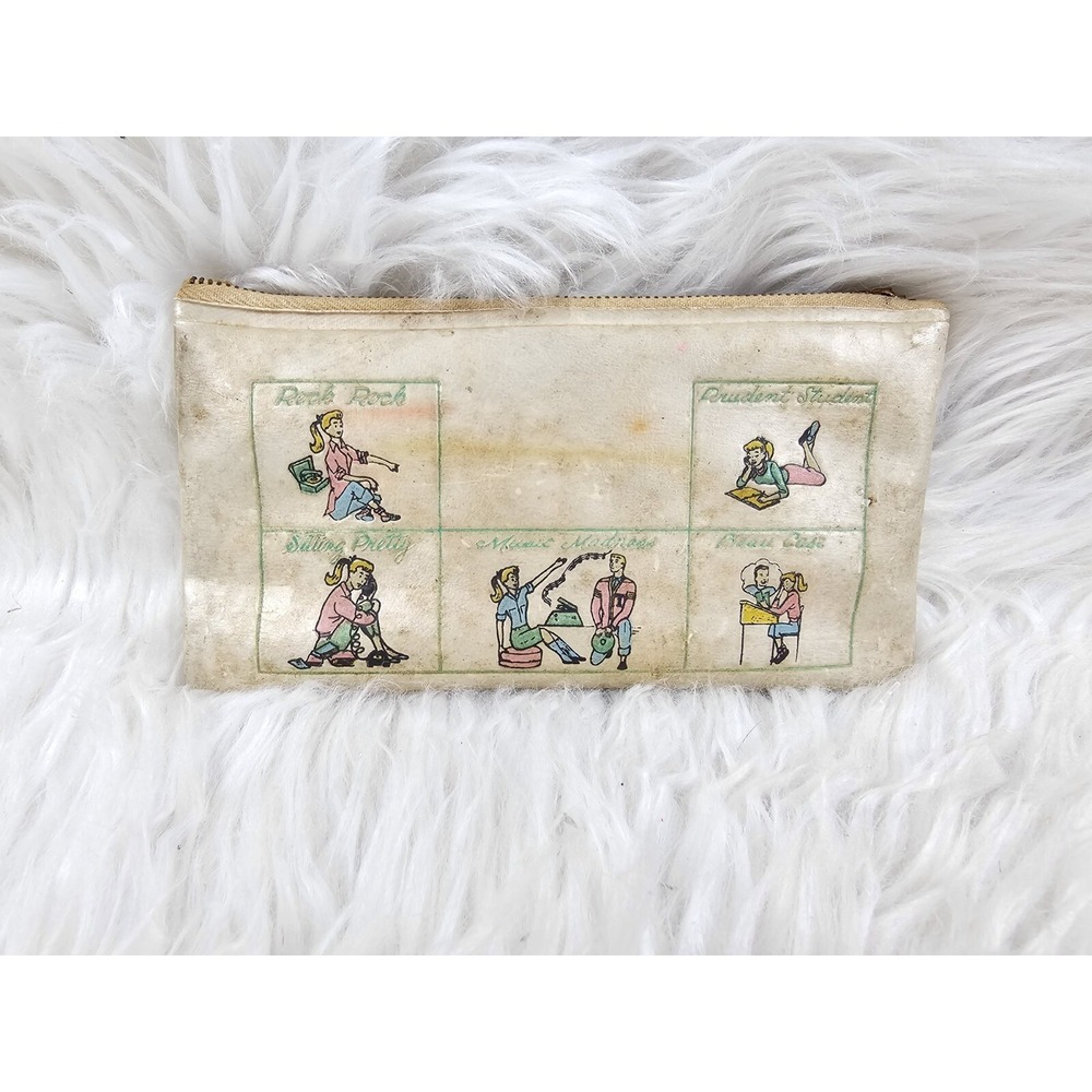 Super Cool Vintage Leather Pencil Case, Pen Pouch for Work and University